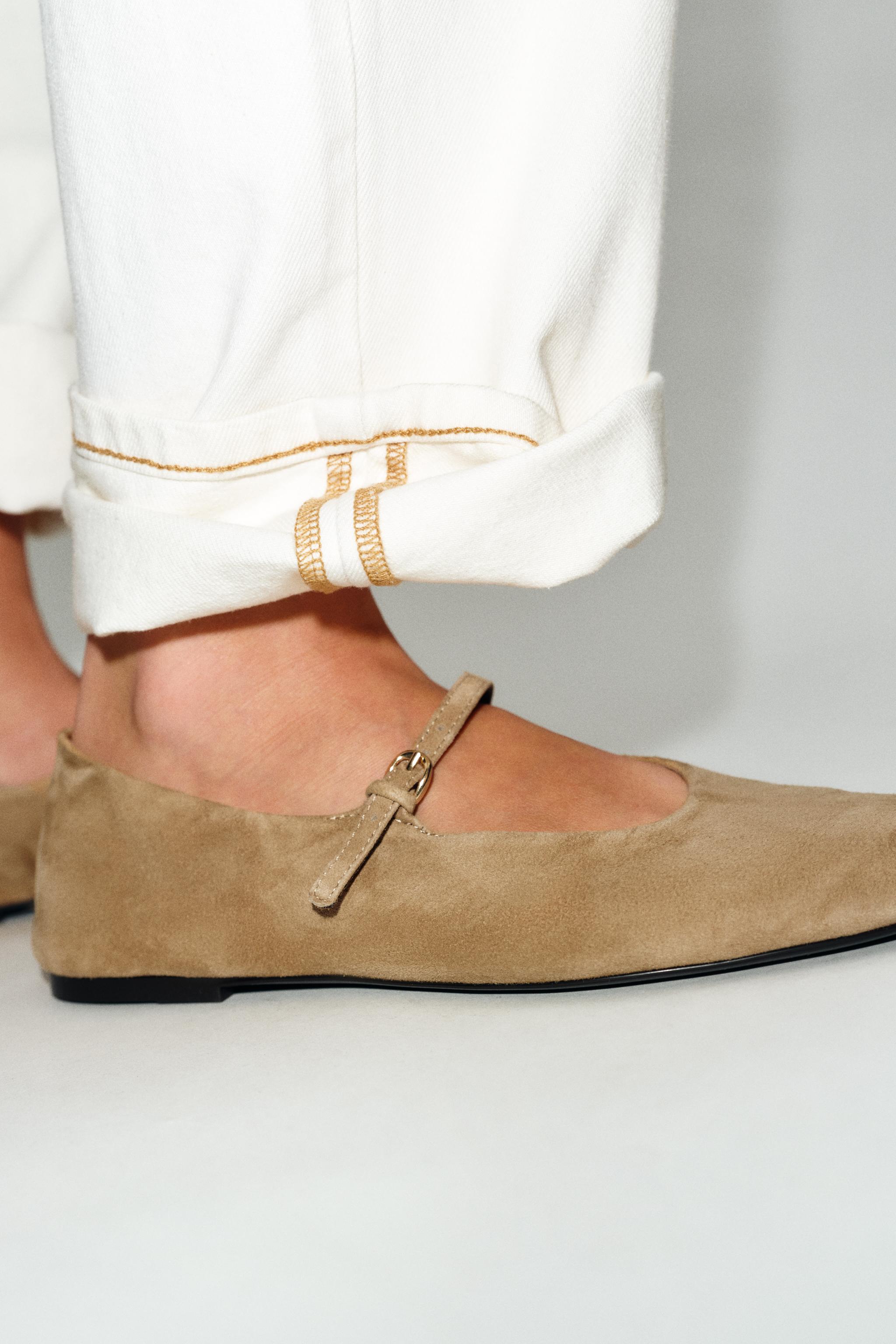 SUEDE BALLET FLATS